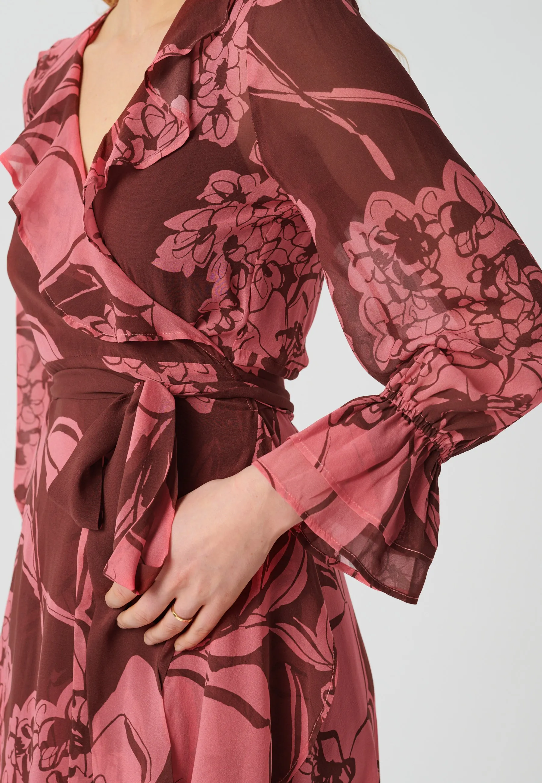 JOSEFINA-Big Floral Raspberry