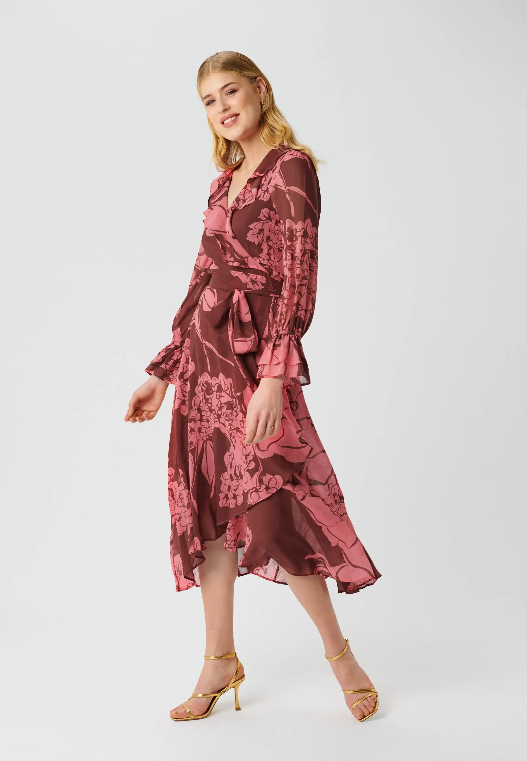 JOSEFINA-Big Floral Raspberry
