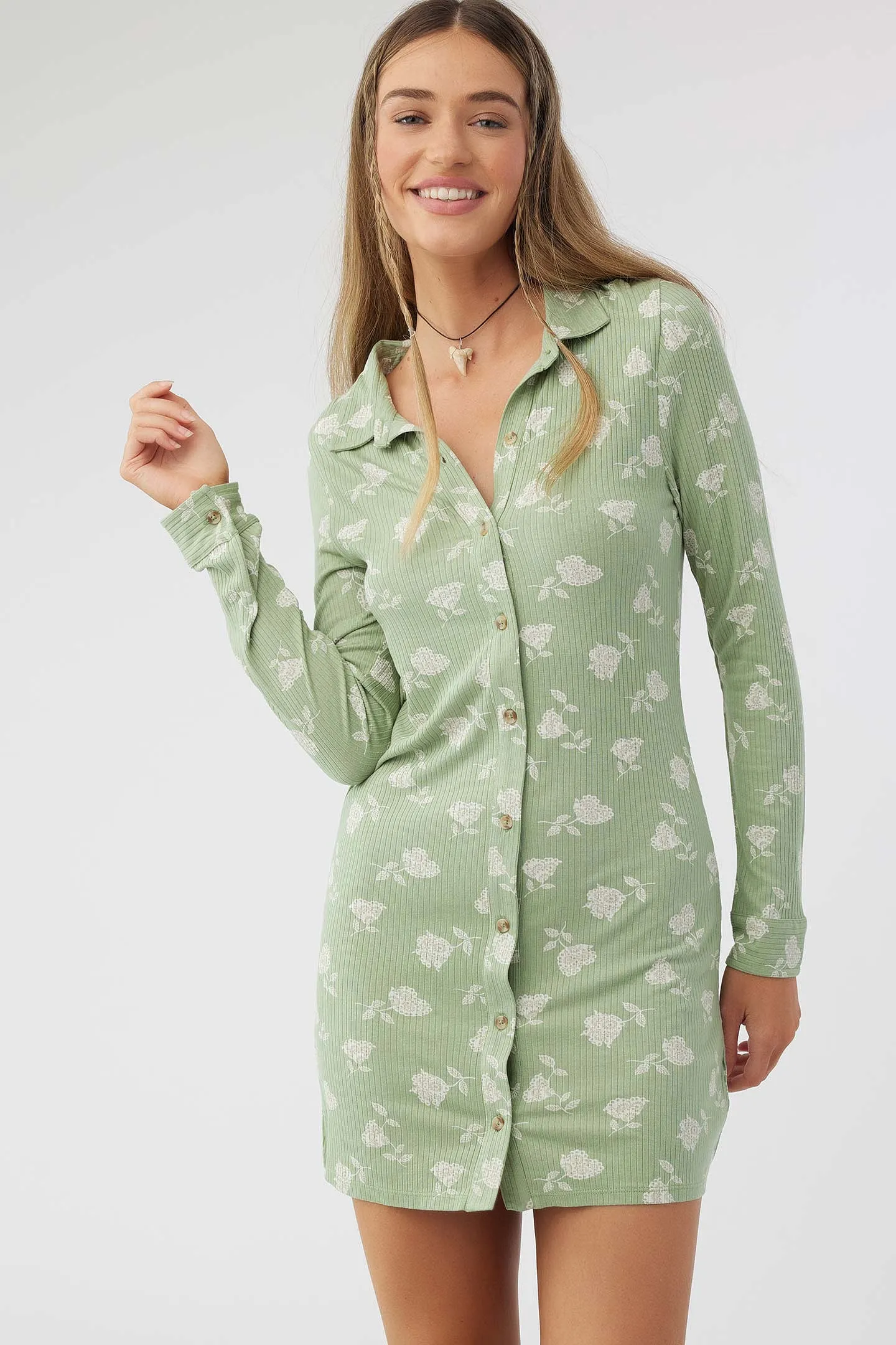 JULIETTE BUTTON FRONT KNIT DRESS