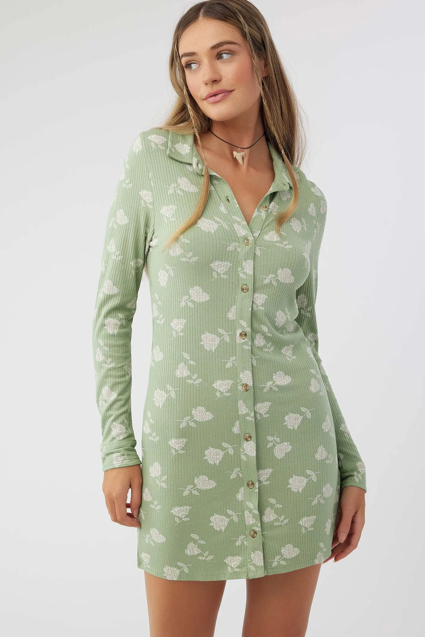 JULIETTE BUTTON FRONT KNIT DRESS