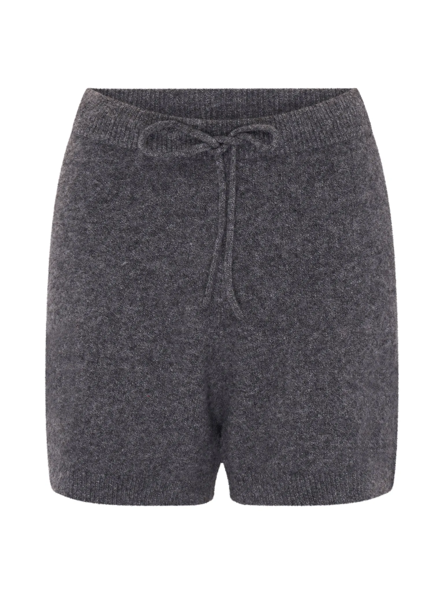 Kayleigh Knit Shorts in Grey Marl