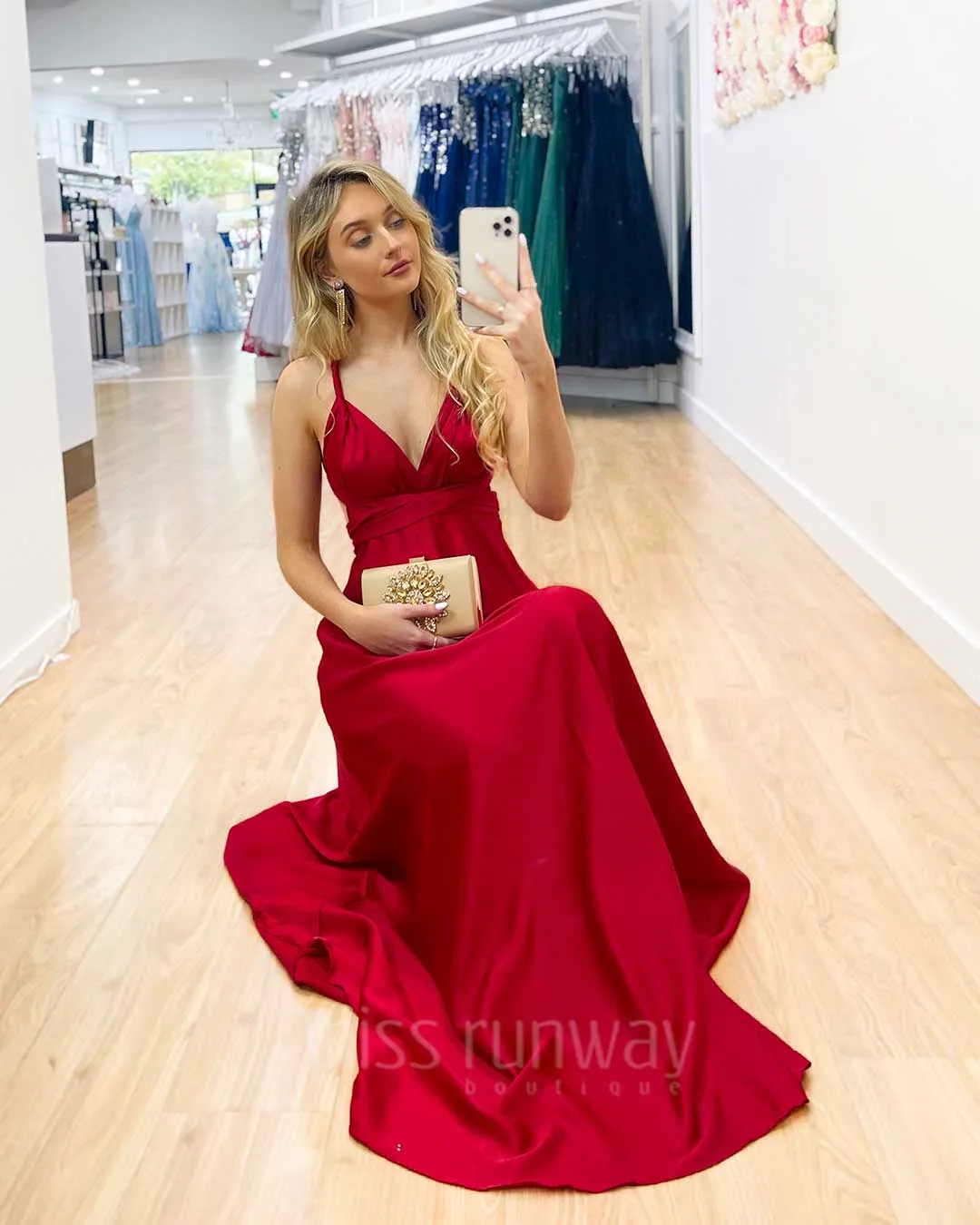 Kirsty Multi Wrap Dress - Red