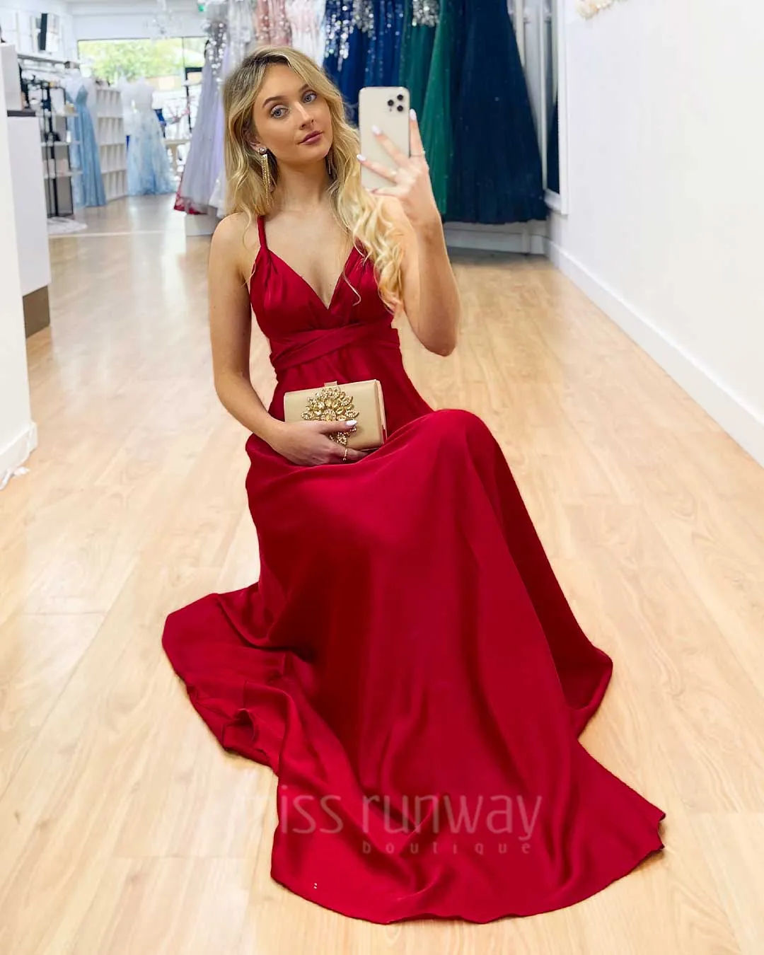 Kirsty Multi Wrap Dress - Red