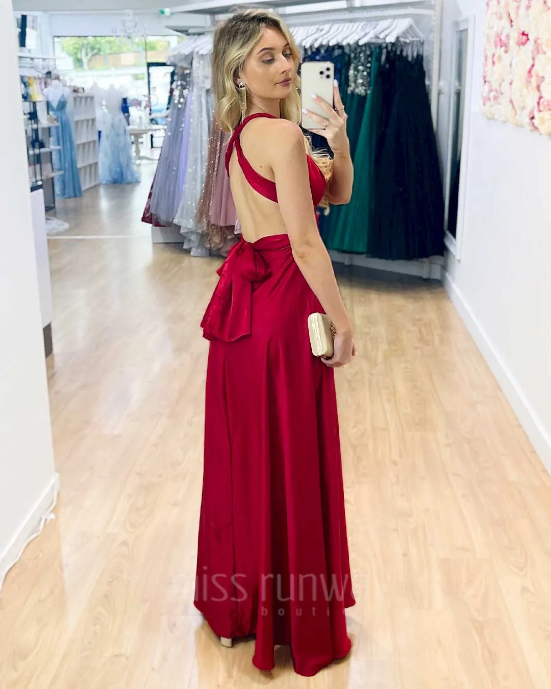 Kirsty Multi Wrap Dress - Red
