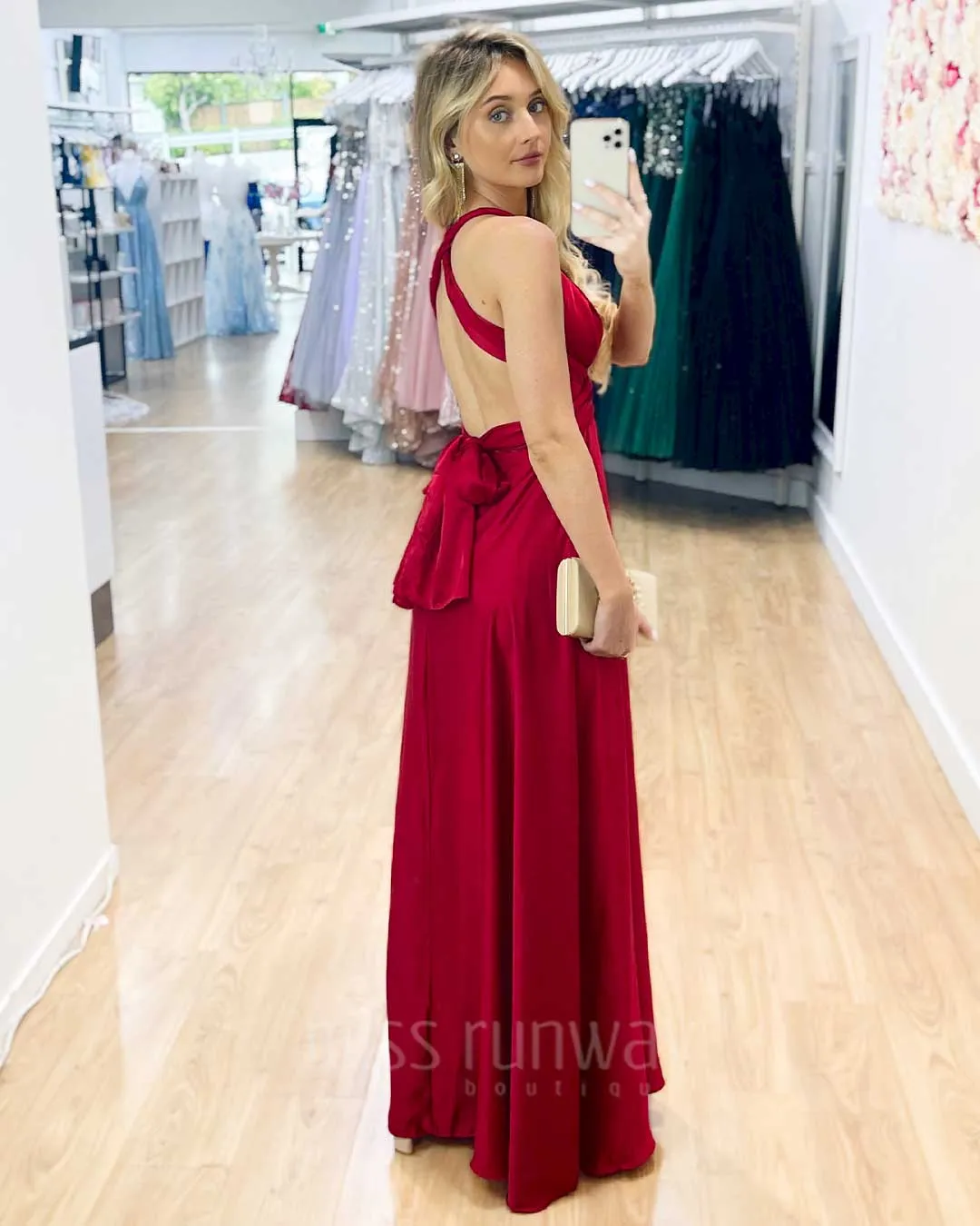 Kirsty Multi Wrap Dress - Red