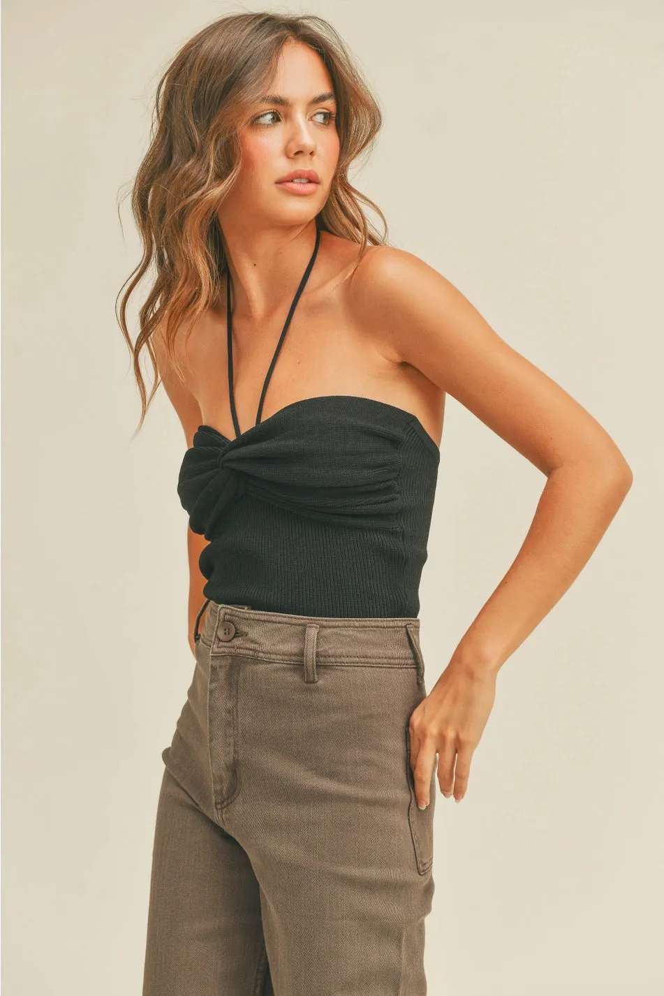 Knit Halter Top