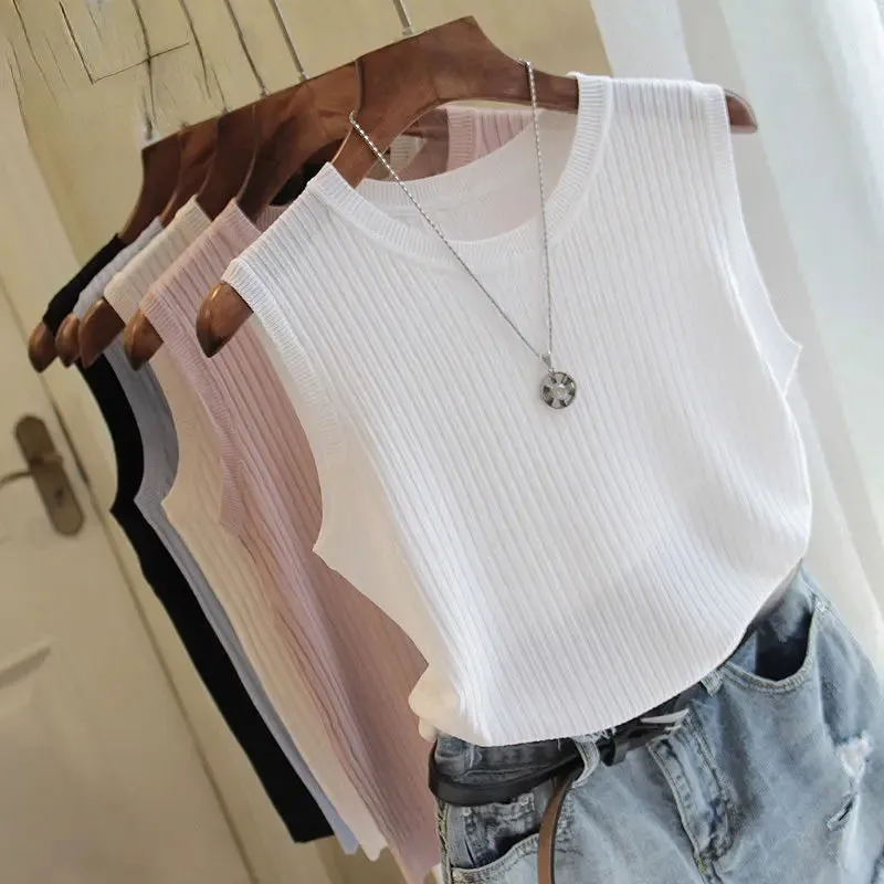 Knitted Sleeveless Vest