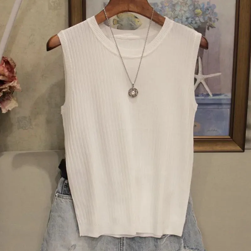 Knitted Sleeveless Vest