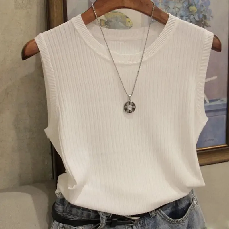 Knitted Sleeveless Vest