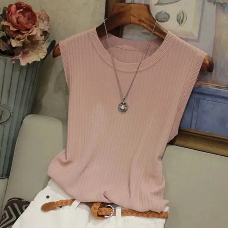 Knitted Sleeveless Vest