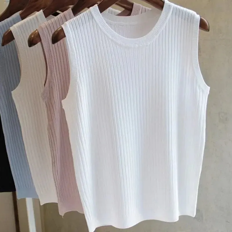 Knitted Sleeveless Vest