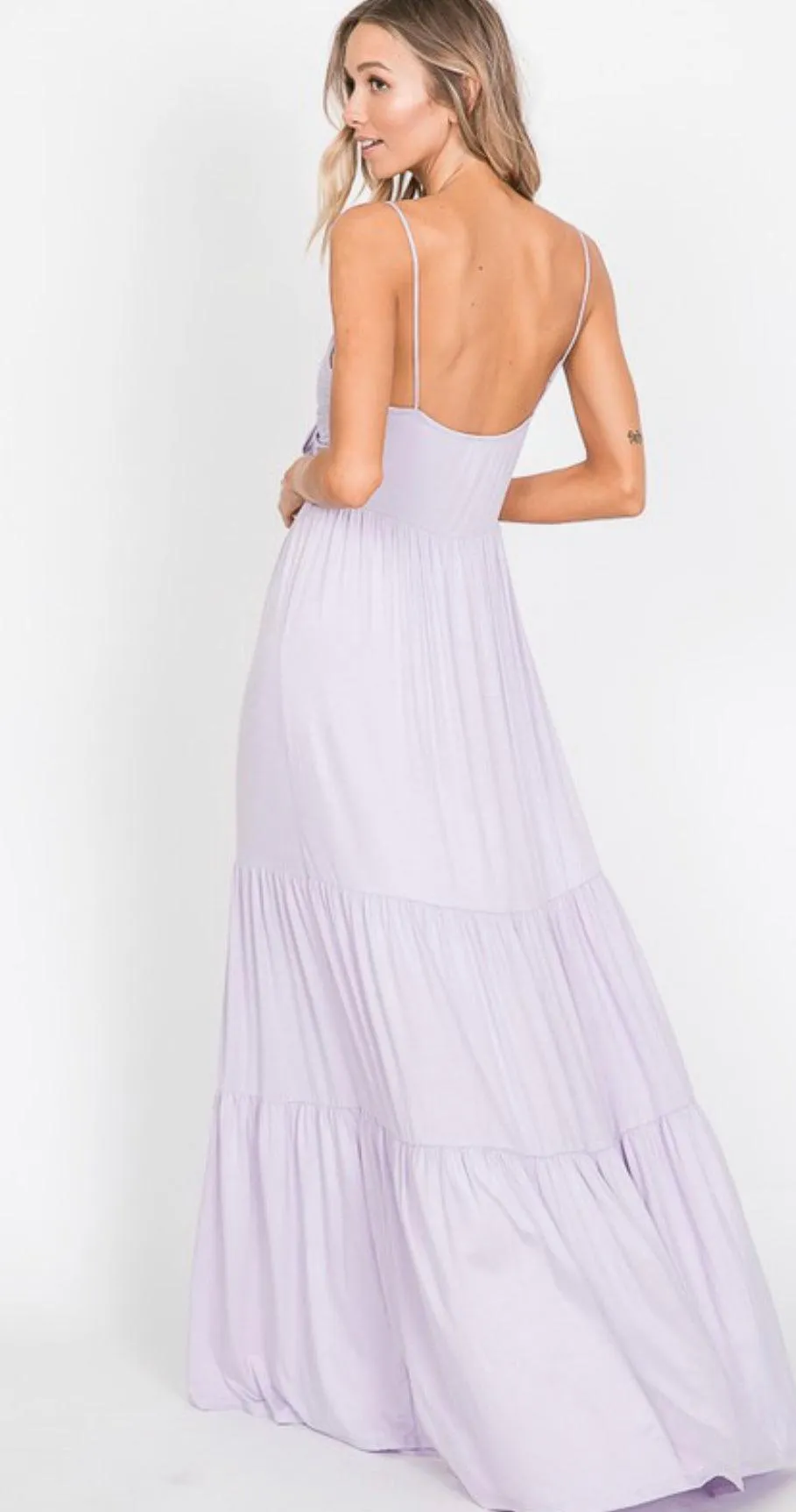 Lavender Tiered Maxi