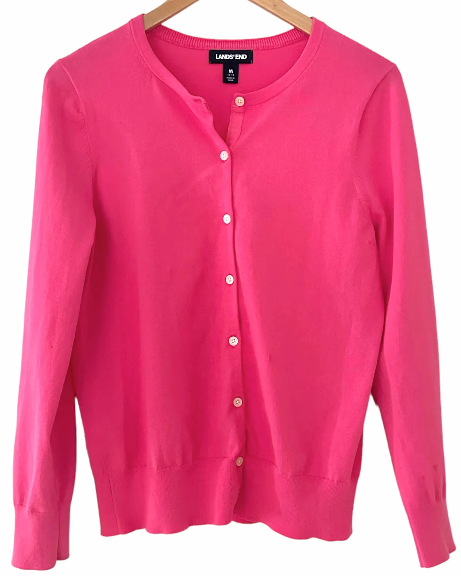 Light Summer Flamingo Pink Cardigan Sweater