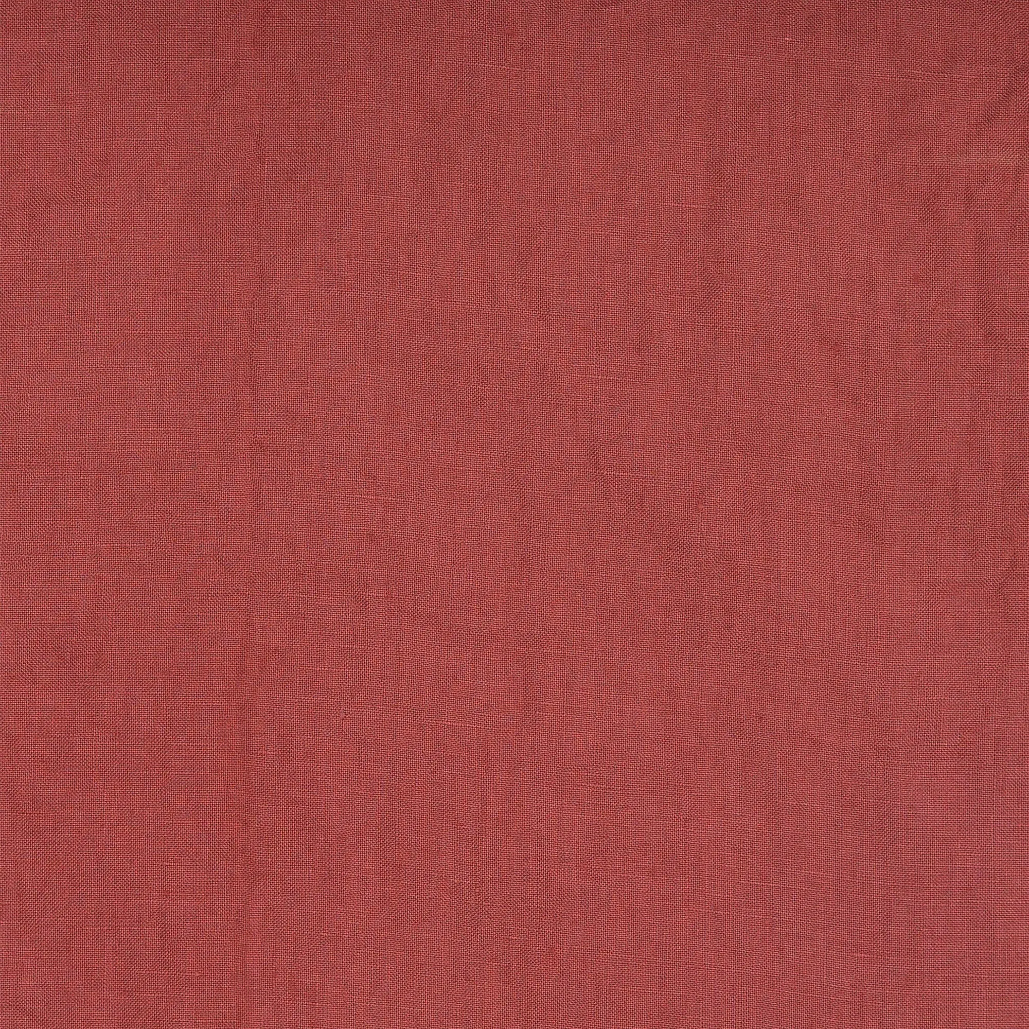Linen wrap dress red brick - Máia