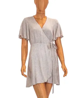 Linen Wrap Dress