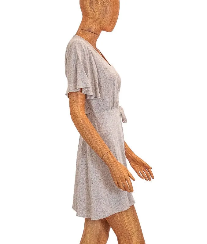 Linen Wrap Dress