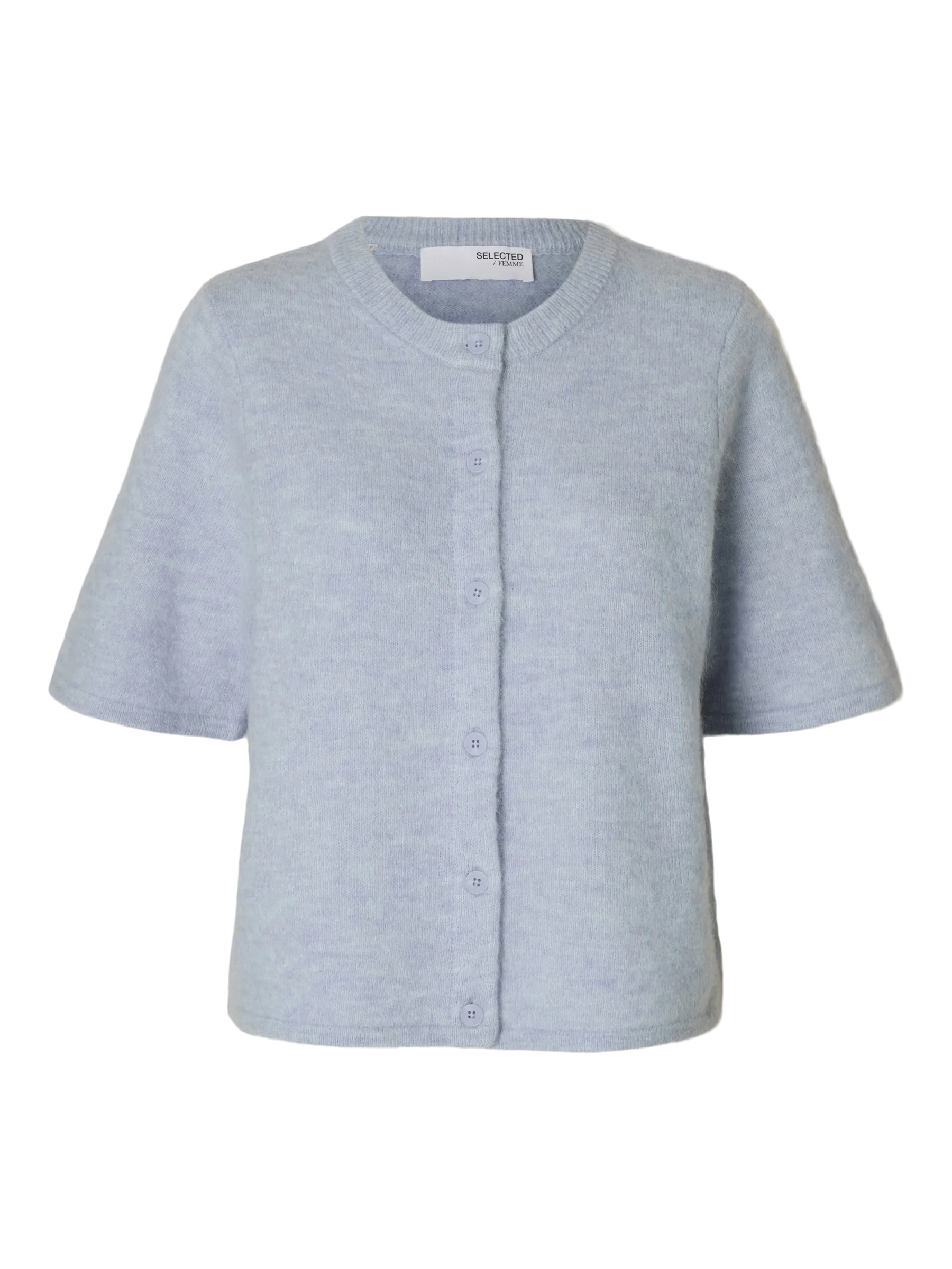 Lulu 2/4 Knit Cardigan Noos - Cashmere Blue Melange
