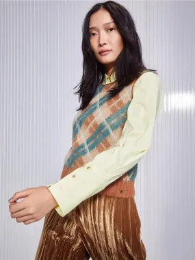 Marc Cain Knitted in Germany check top sweater vest