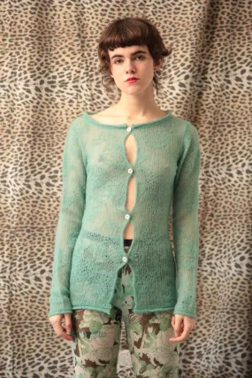 Marco Rambaldi - Roses Jacquard Cardigan: Green