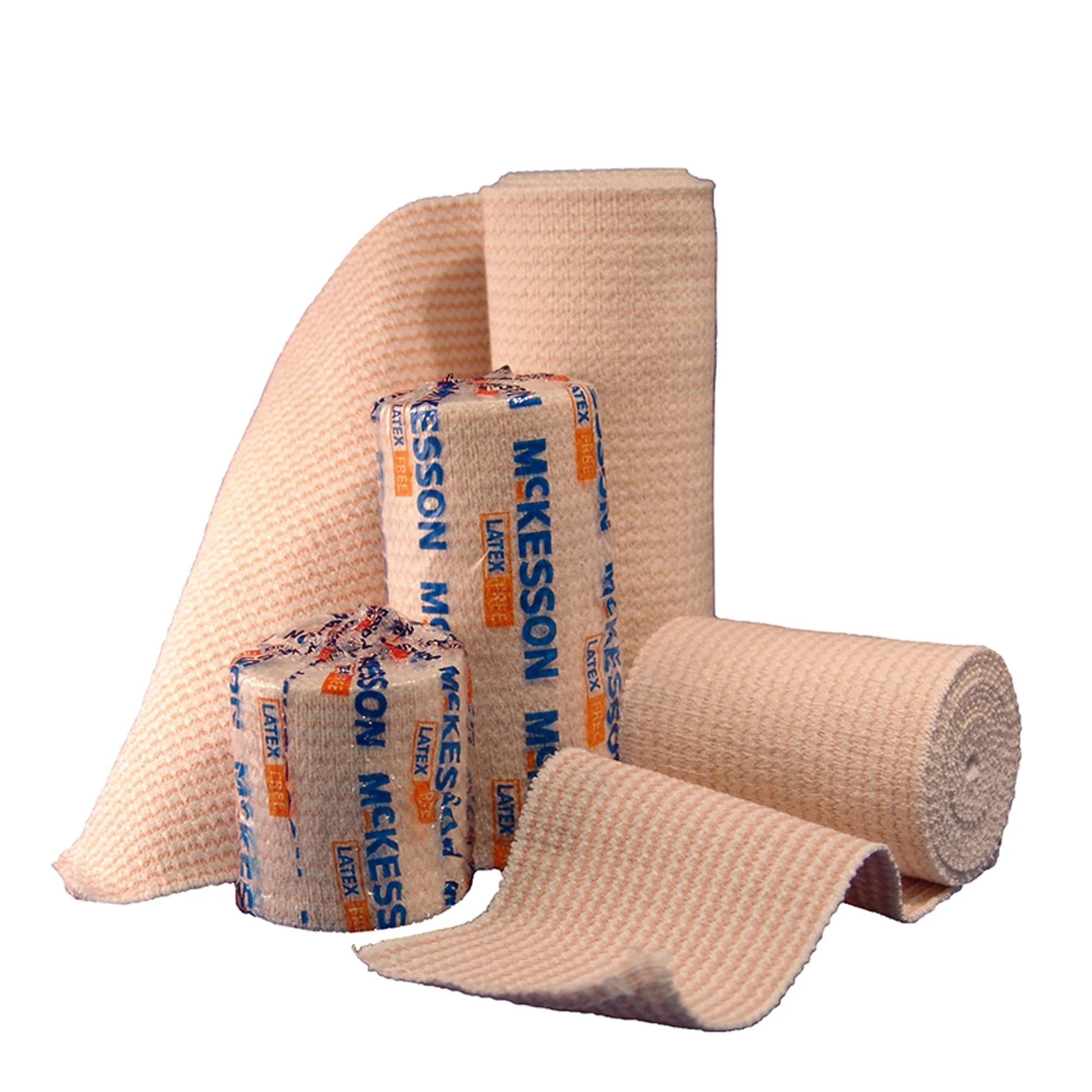 McKesson Elastic Bandages, Non-Sterile, Hook and Loop Closure, 4 Inch x 5 Yard