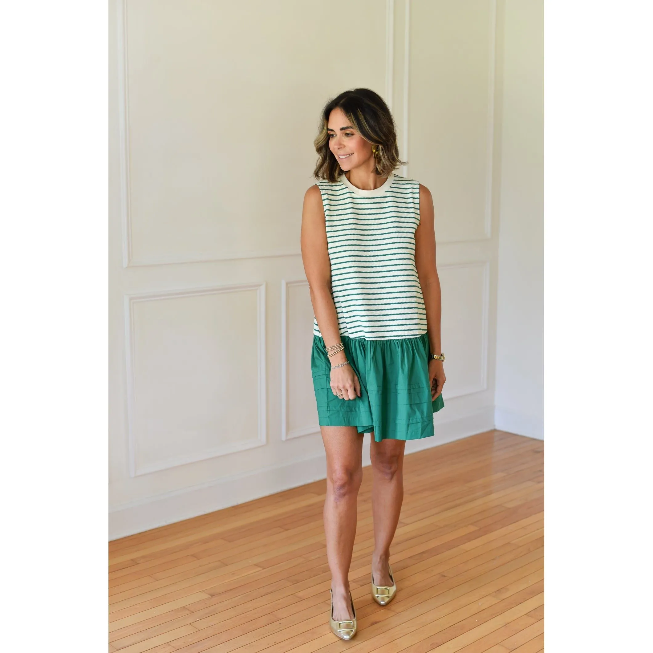 Melia Stripe Knit Mini Dress