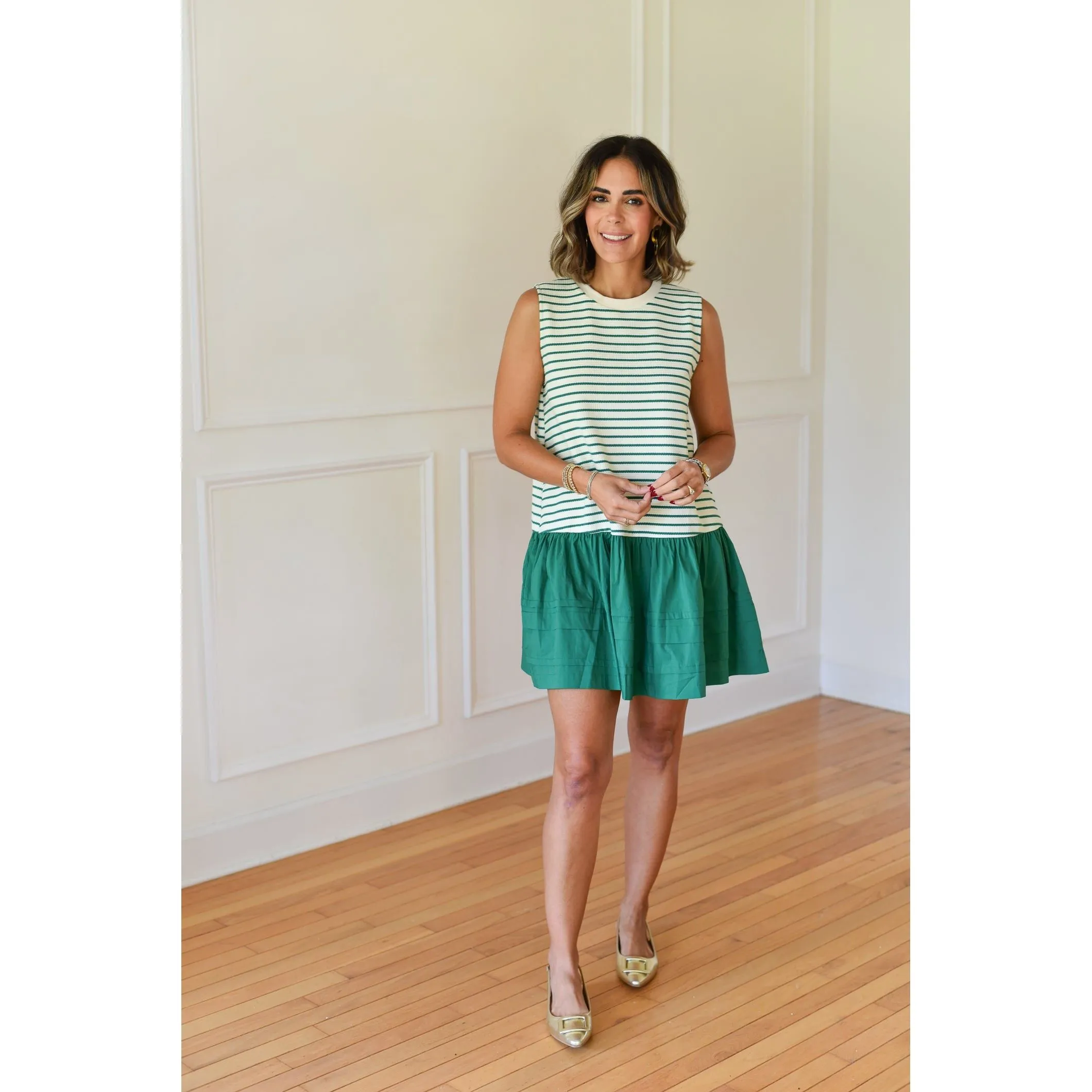 Melia Stripe Knit Mini Dress