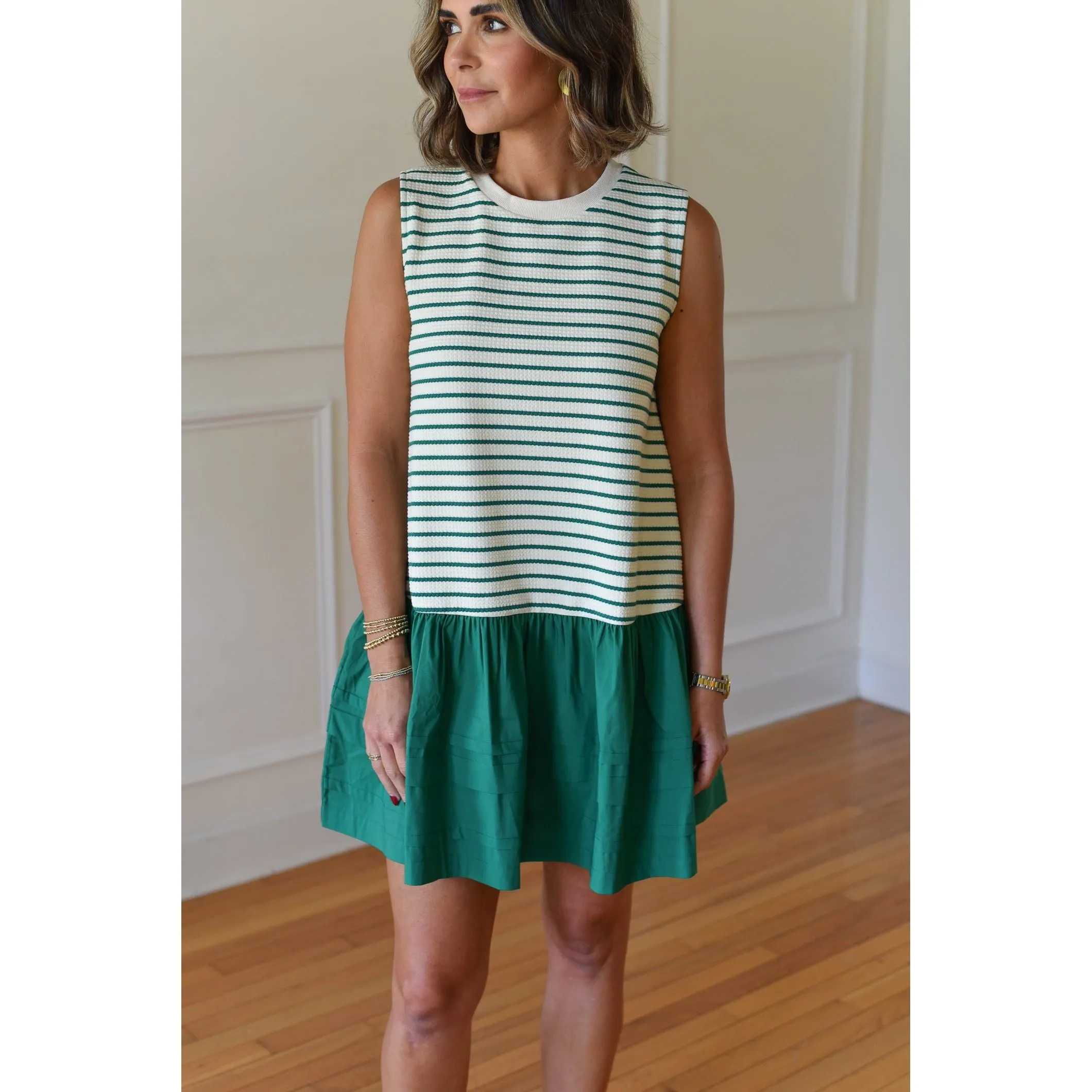 Melia Stripe Knit Mini Dress