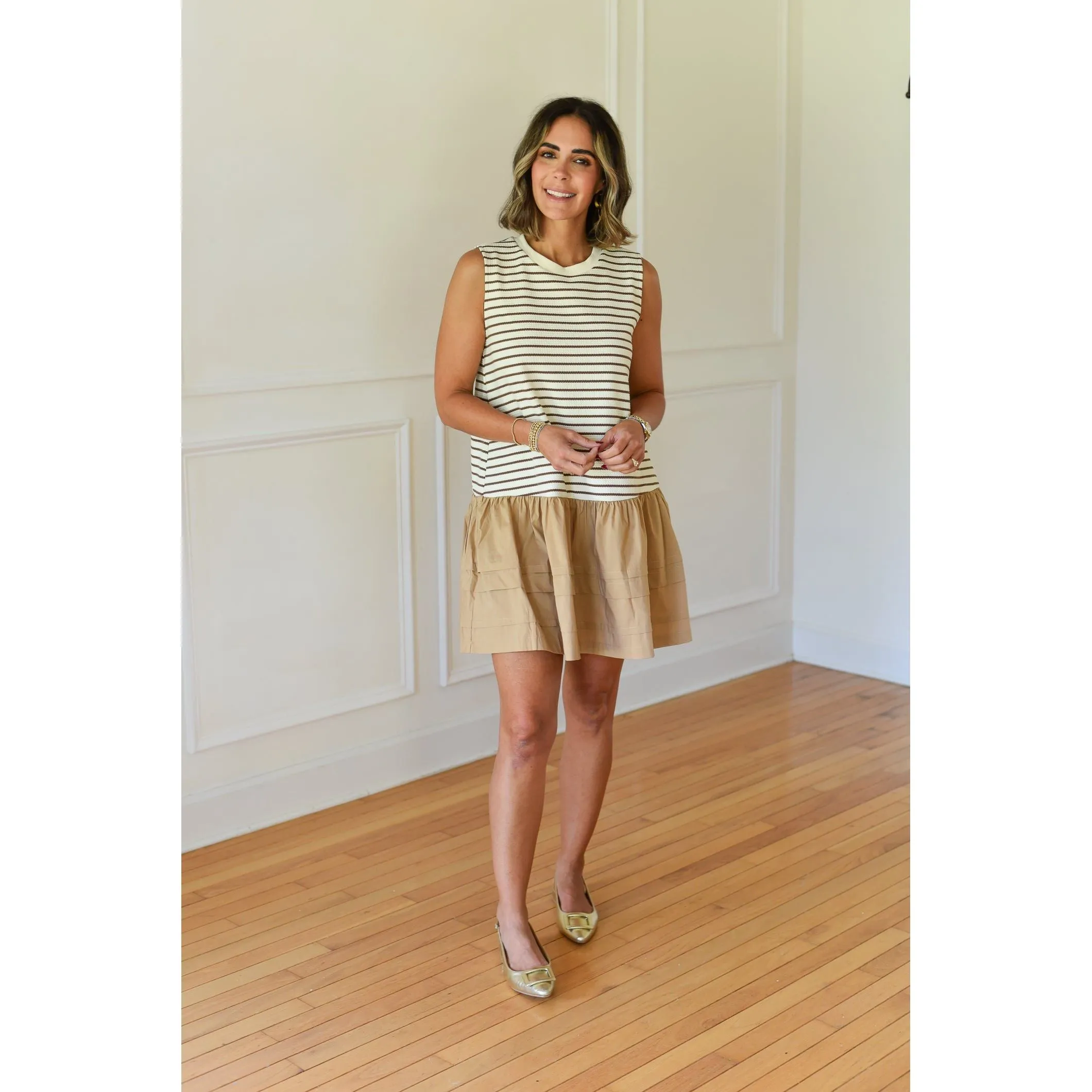 Melia Stripe Knit Mini Dress