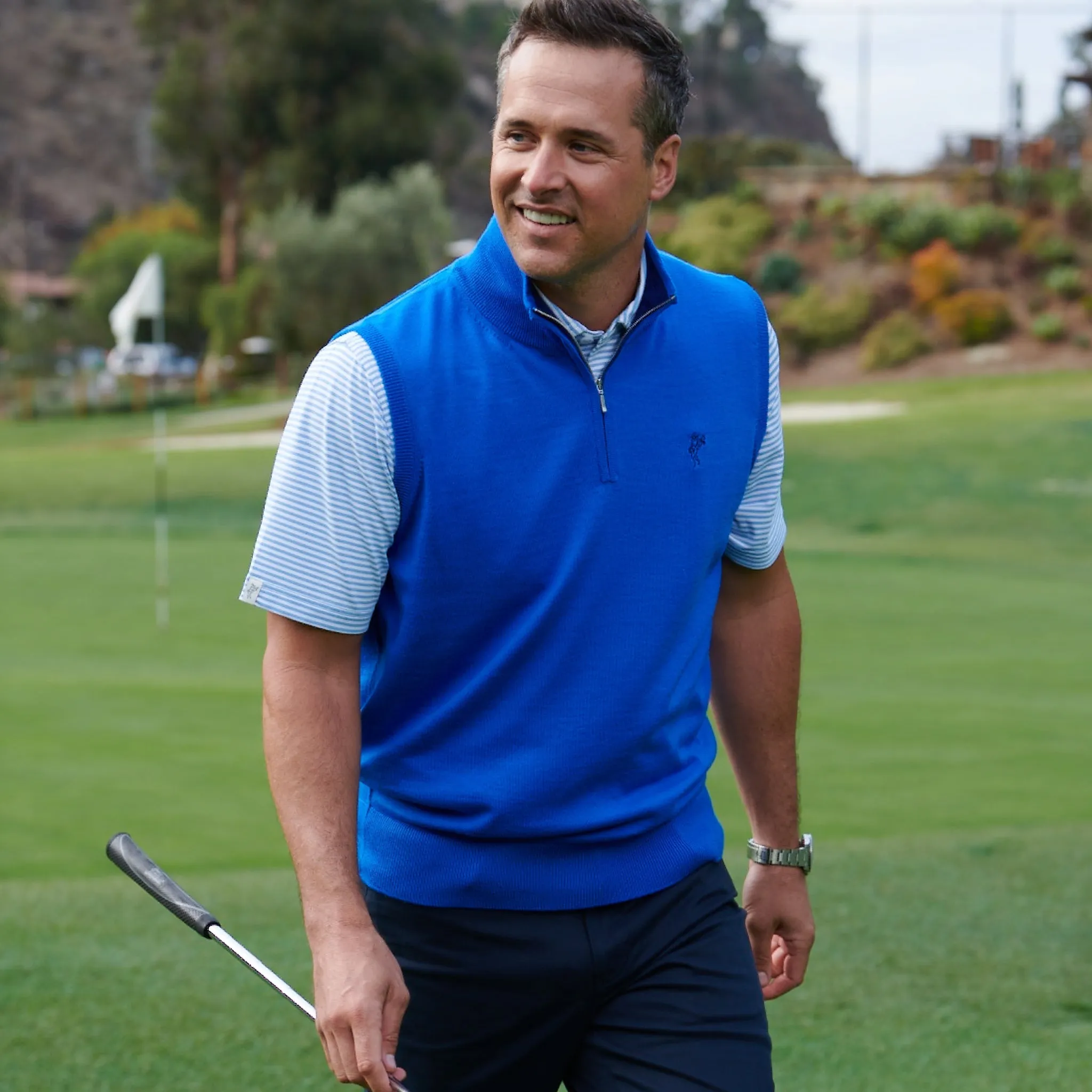 Merino Wool 1/4 Zip Vest