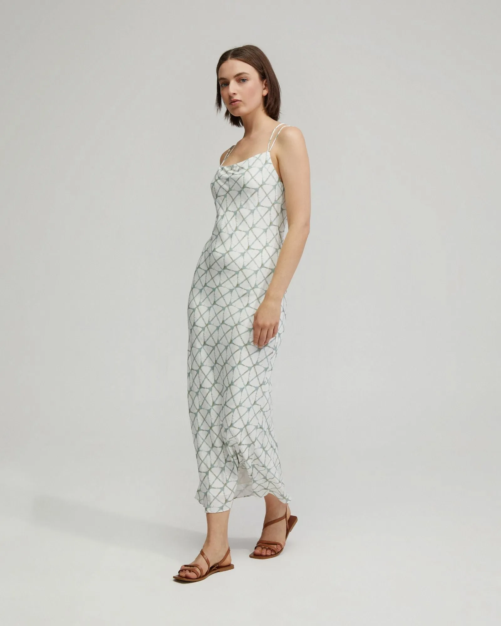 Monica Printed Slip Dress