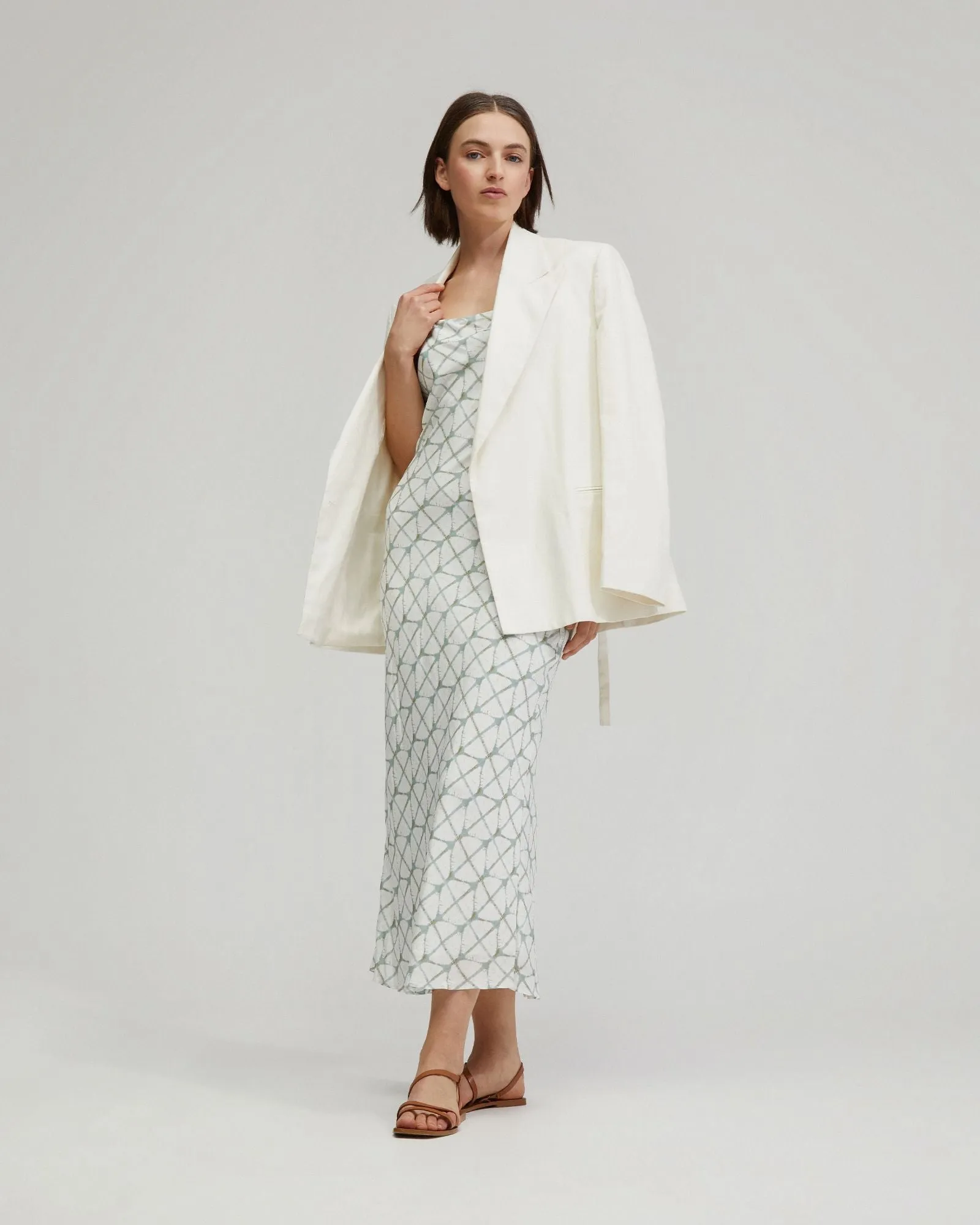 Monica Printed Slip Dress