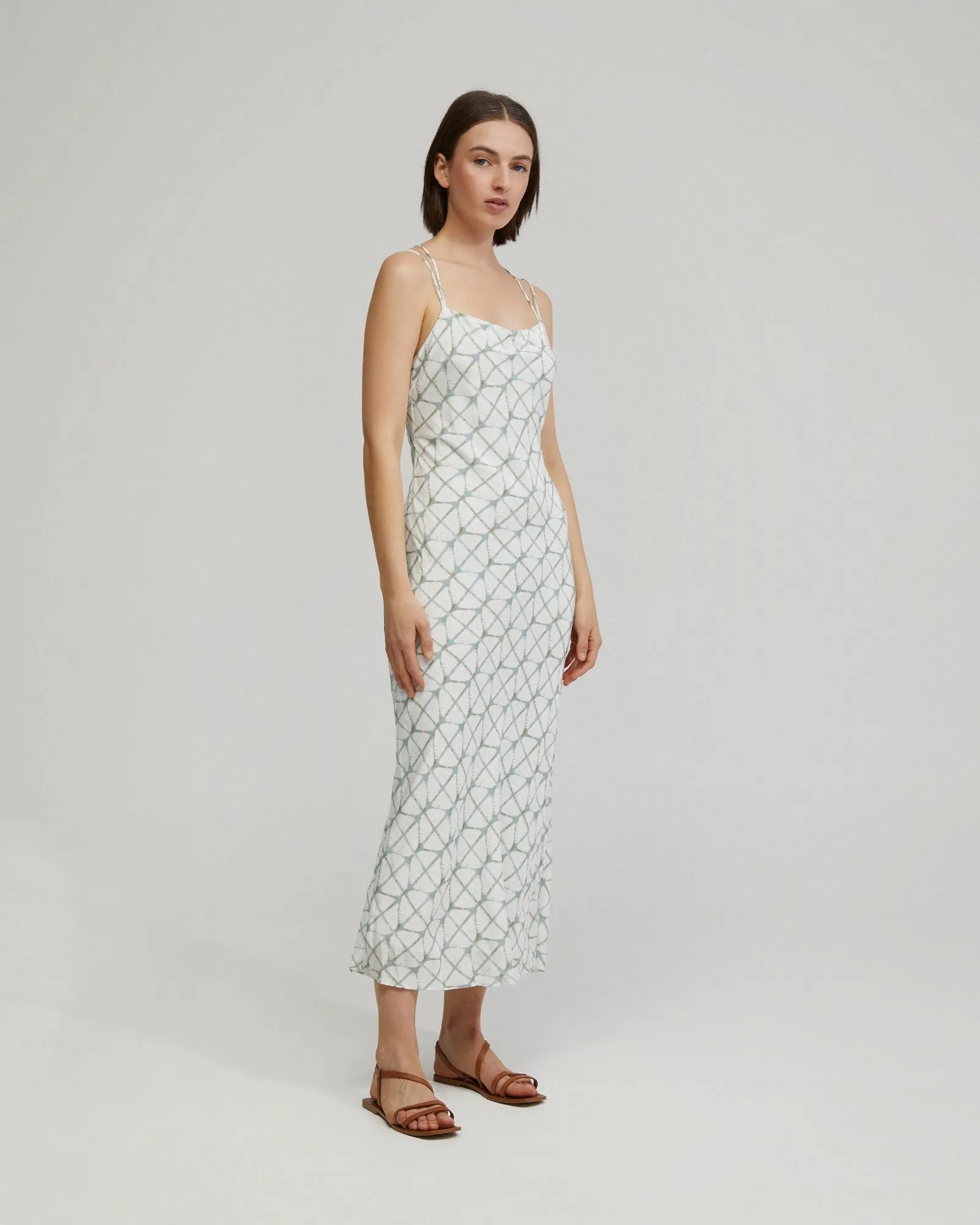 Monica Printed Slip Dress