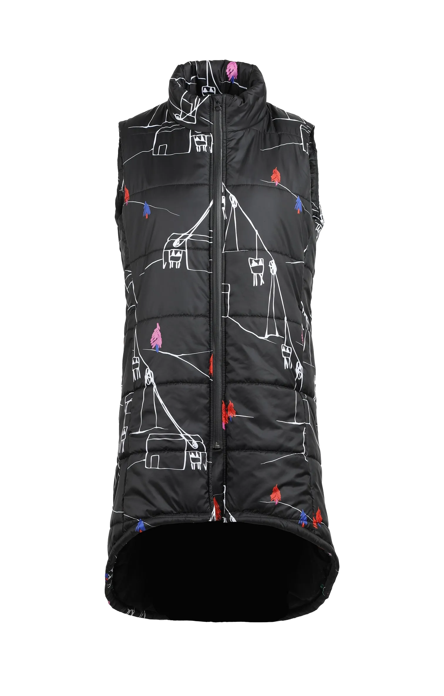 MONT BLANC long puffer vest 'ski lift'
