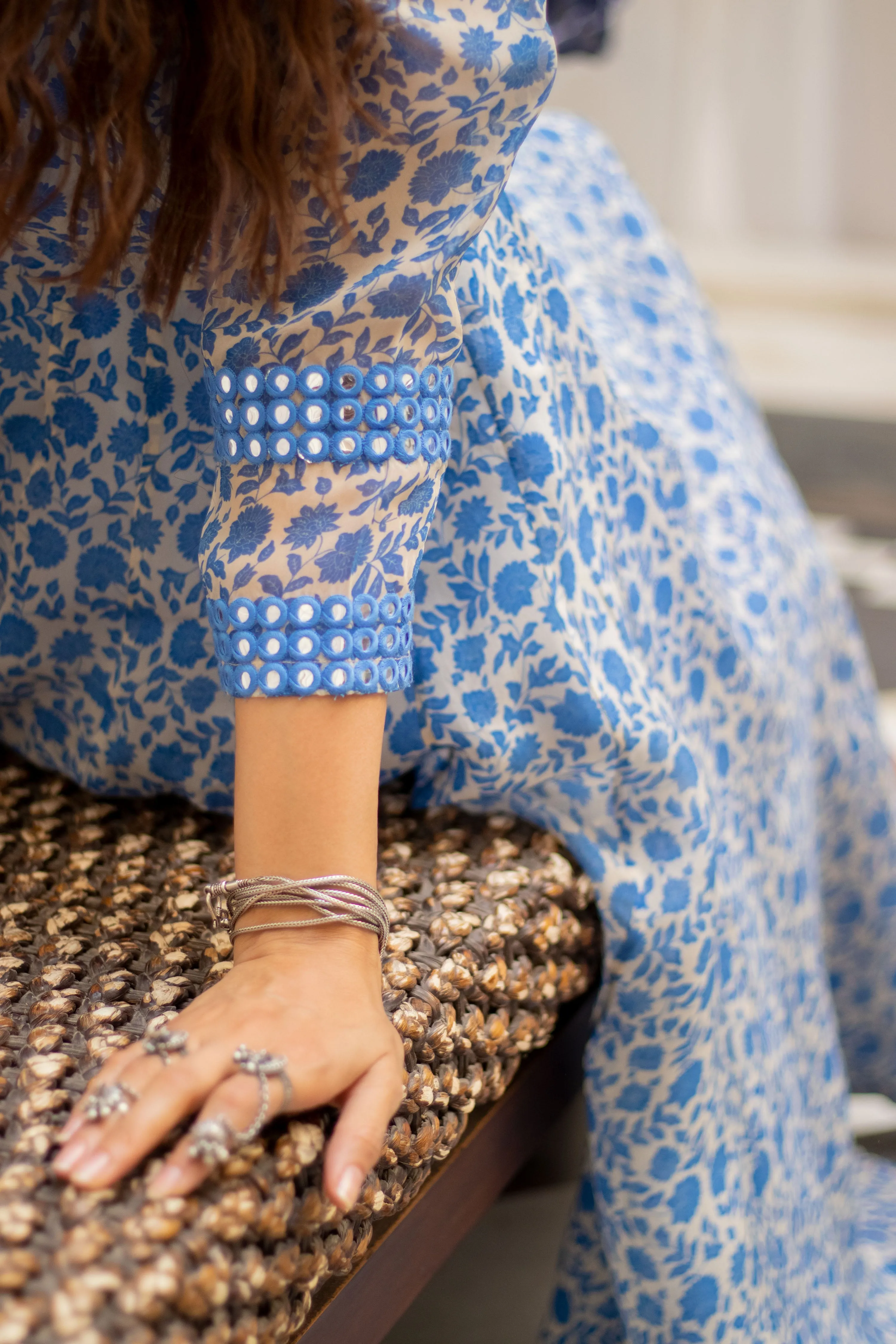 Noor Floral Wrap Kurta