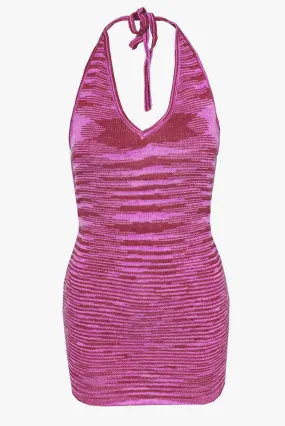 Opposites Attract Knit Mini Dress / Magenta