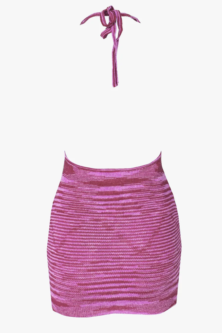 Opposites Attract Knit Mini Dress / Magenta