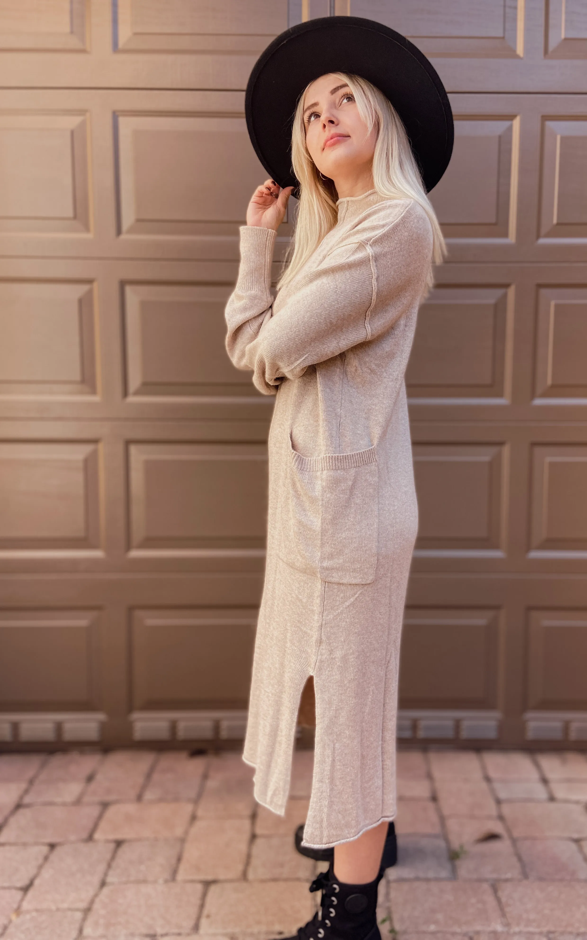 Paisley Knit Midi (Oatmeal)