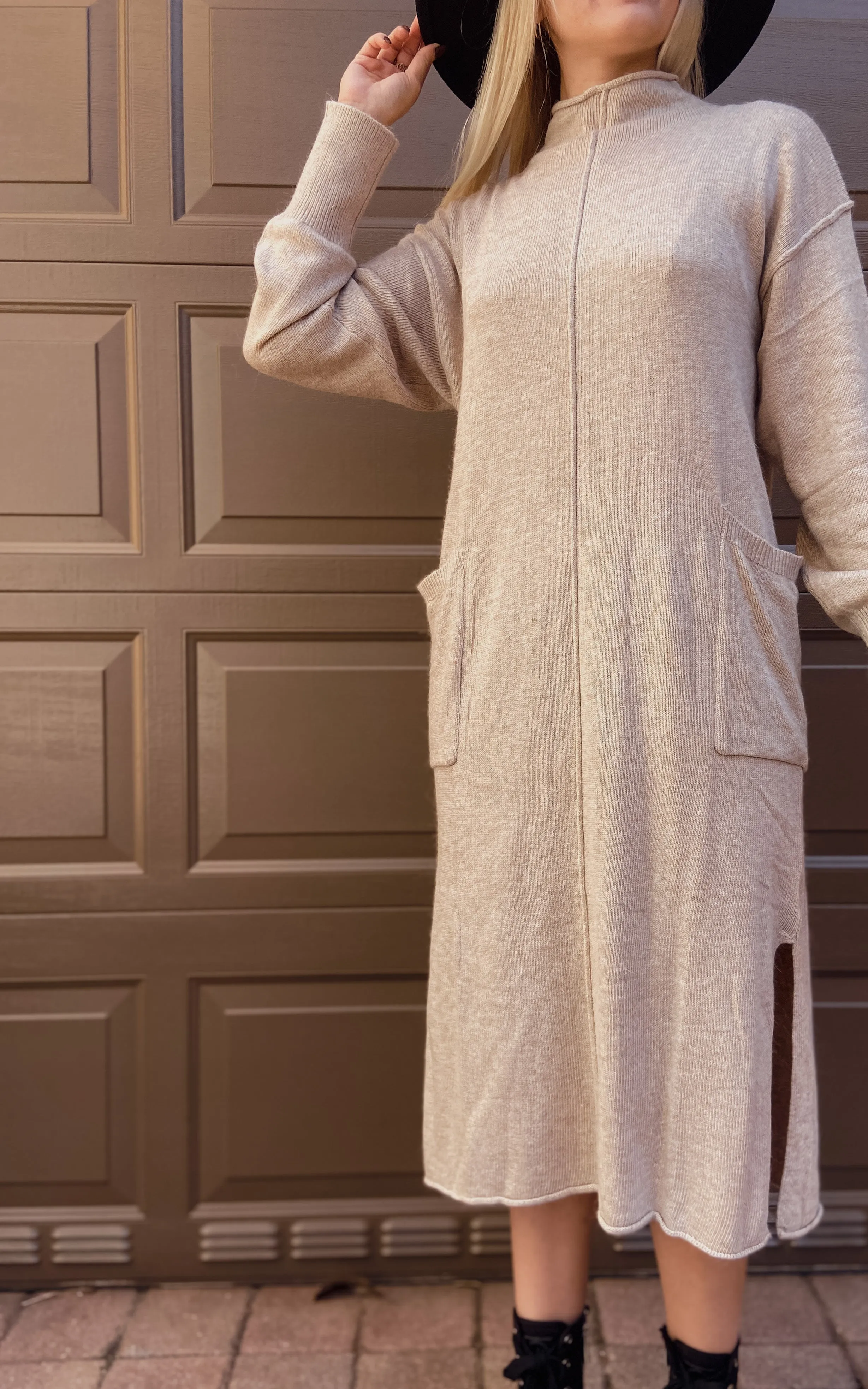 Paisley Knit Midi (Oatmeal)
