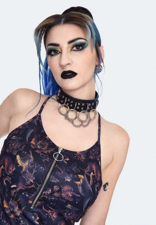 Paradise Lost Zip Top Slip Dress