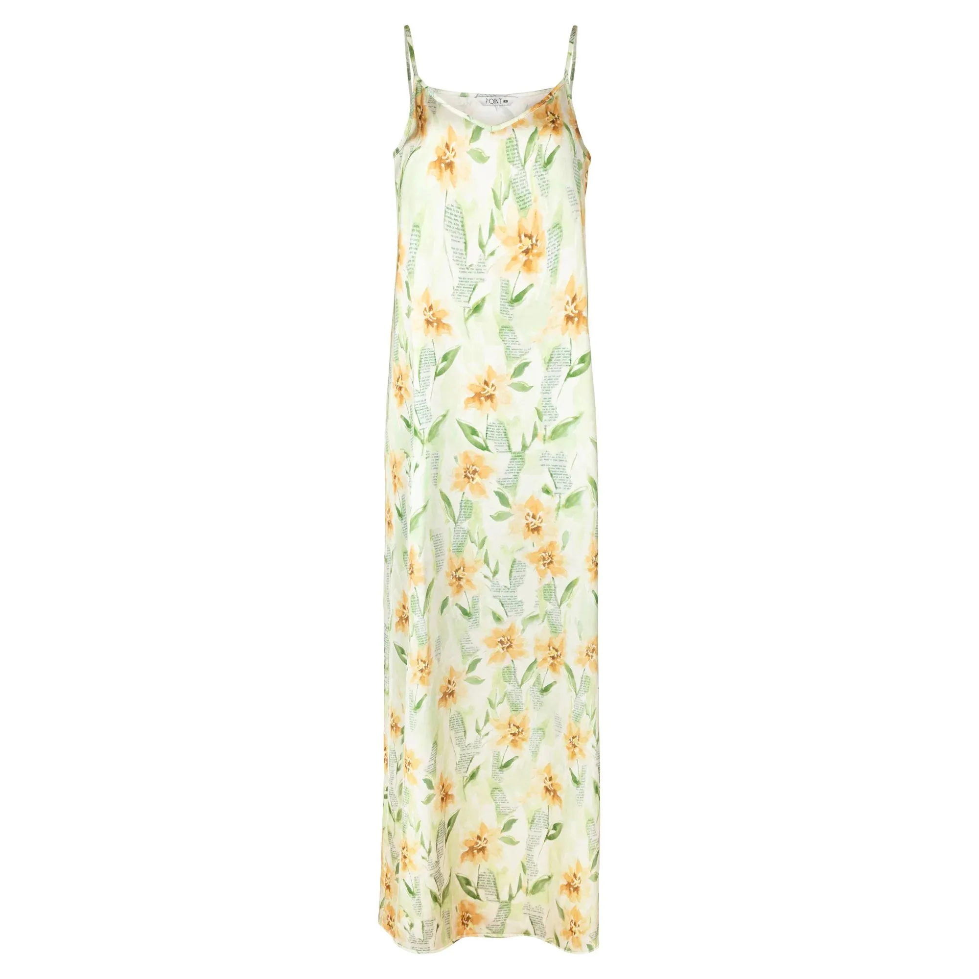 Point Printed Satin Aline Slip Dress