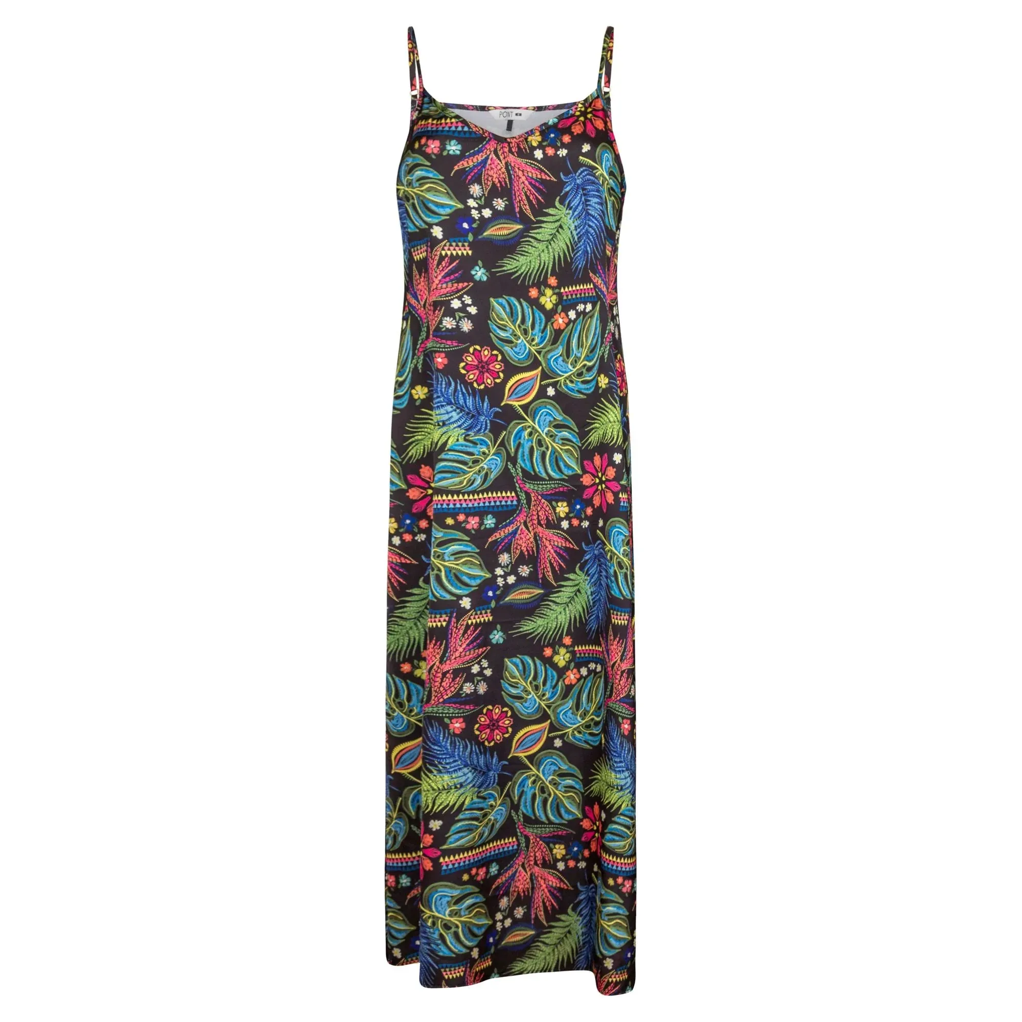 Point Printed Satin Aline Slip Dress