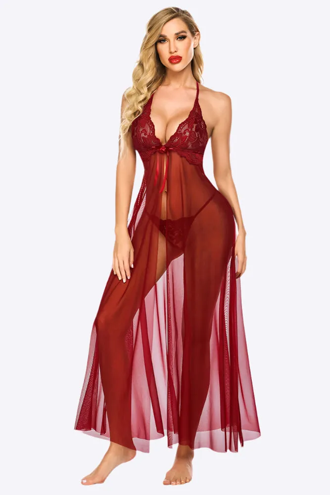 Red Velvet Romance Lingerie Set