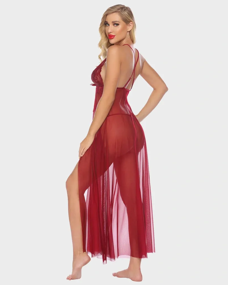 Red Velvet Romance Lingerie Set