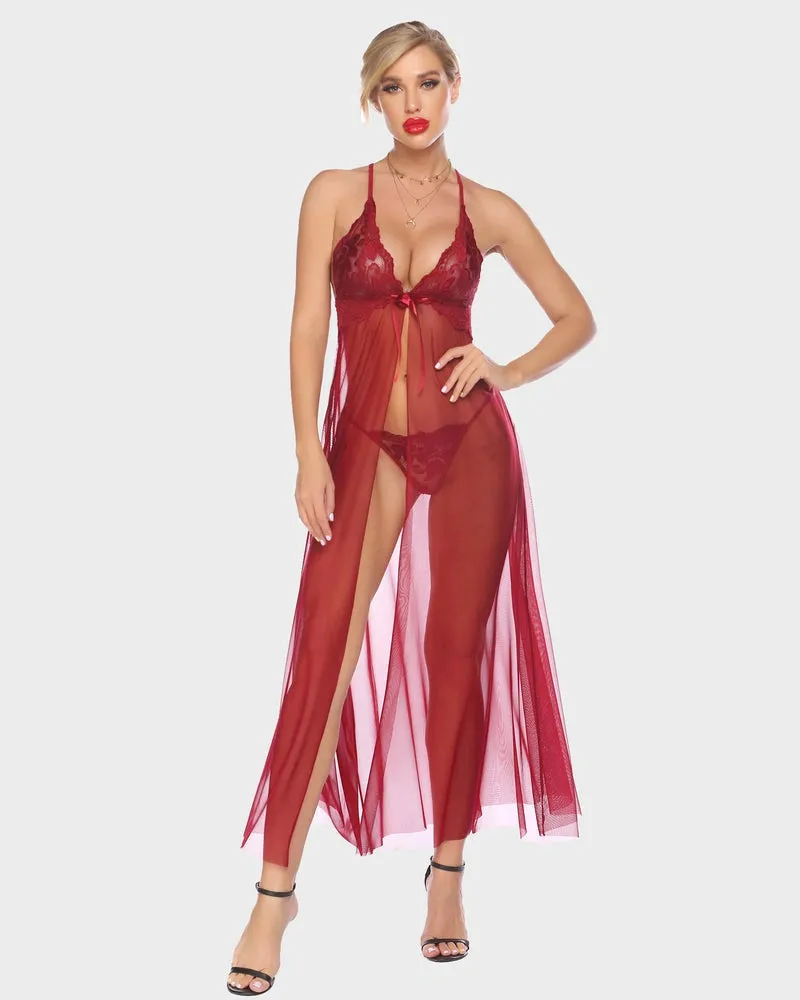 Red Velvet Romance Lingerie Set