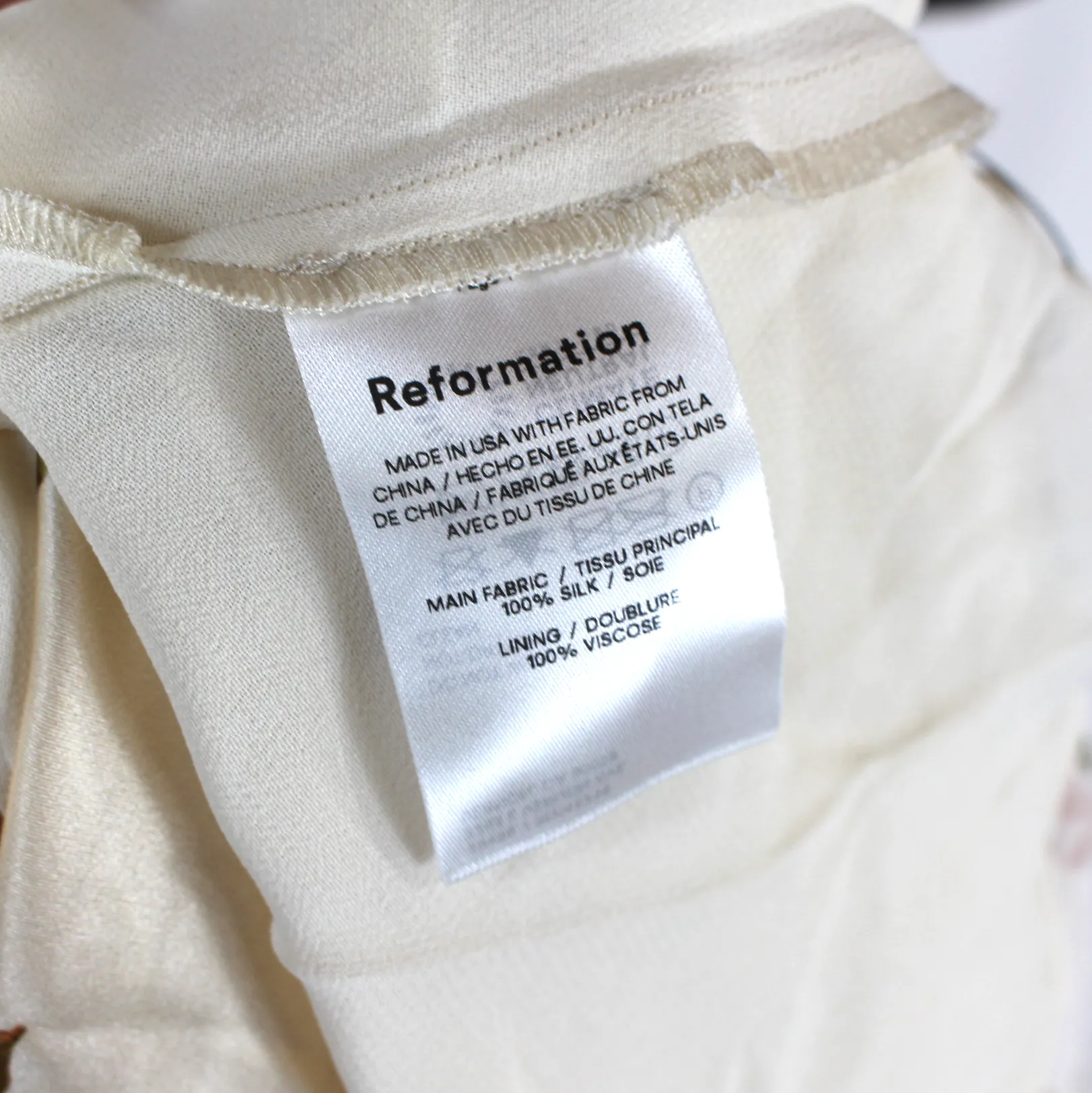 Reformation Esa Silk Dress