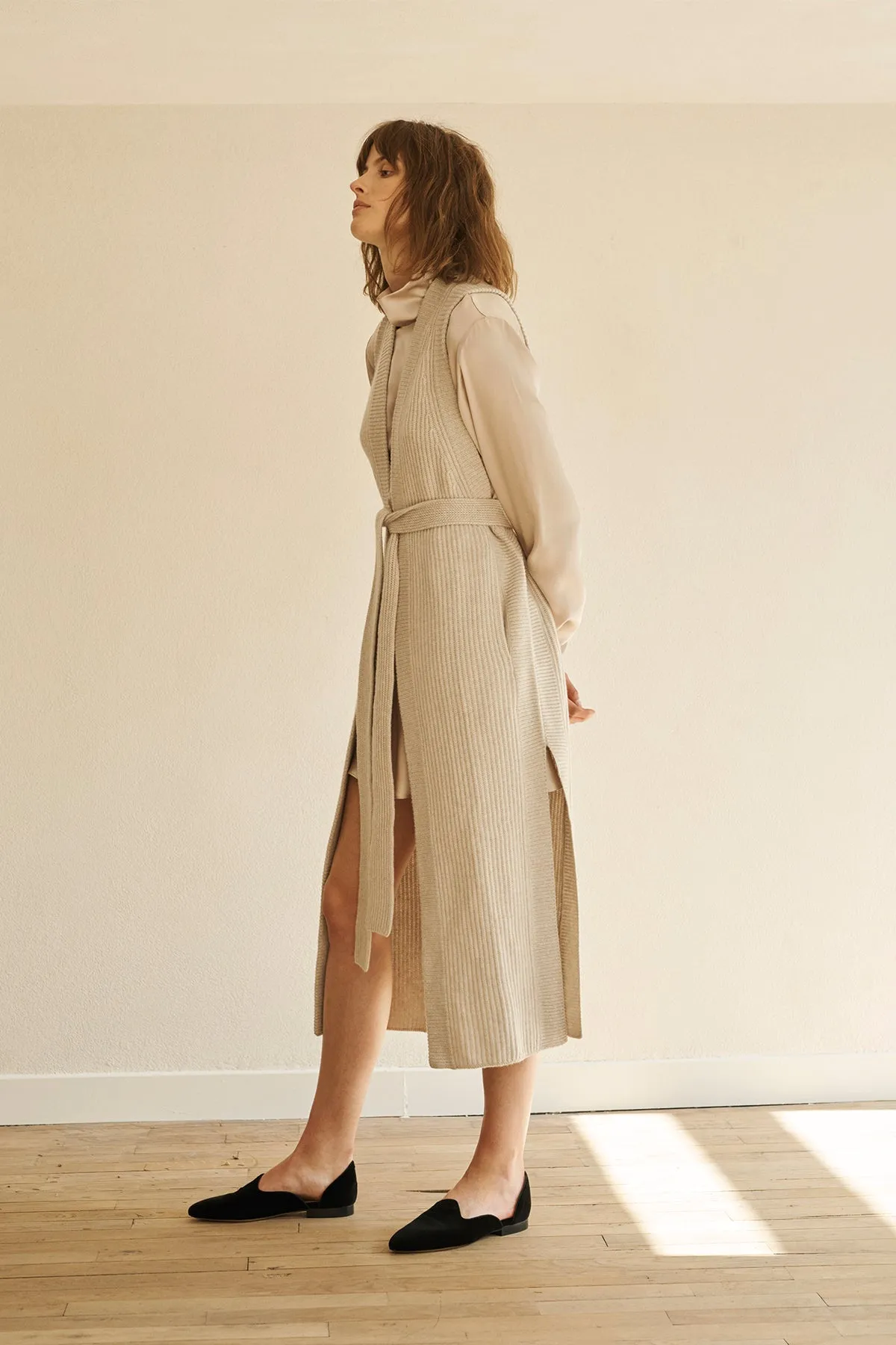 ROSLYN long sleevless cardigan