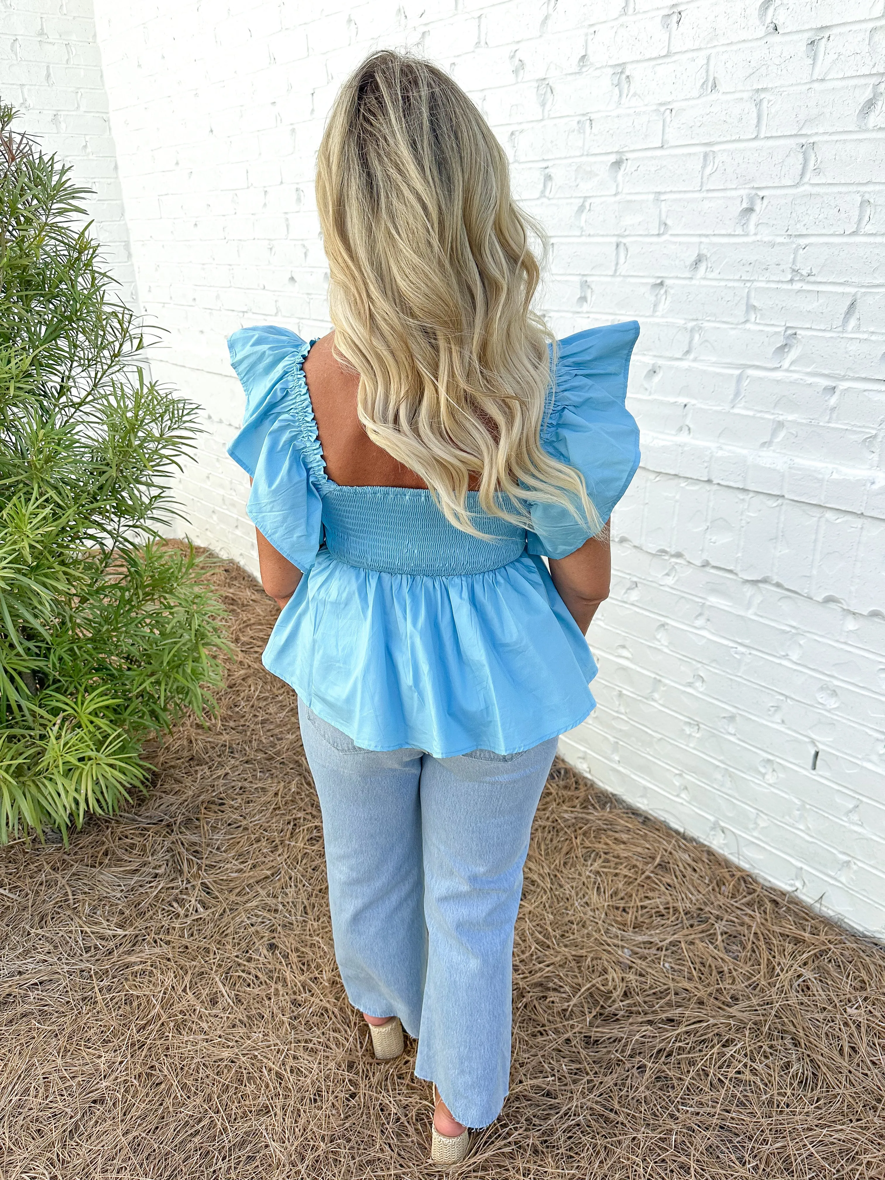 Ruffled Babydoll Top