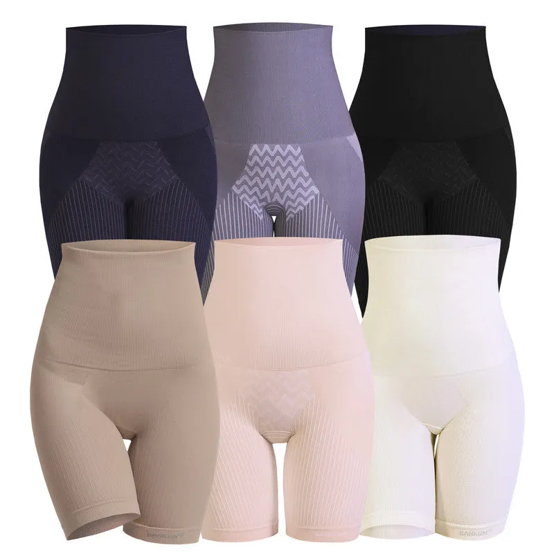 Sankom - Patent Short Shaper with Lace, Black