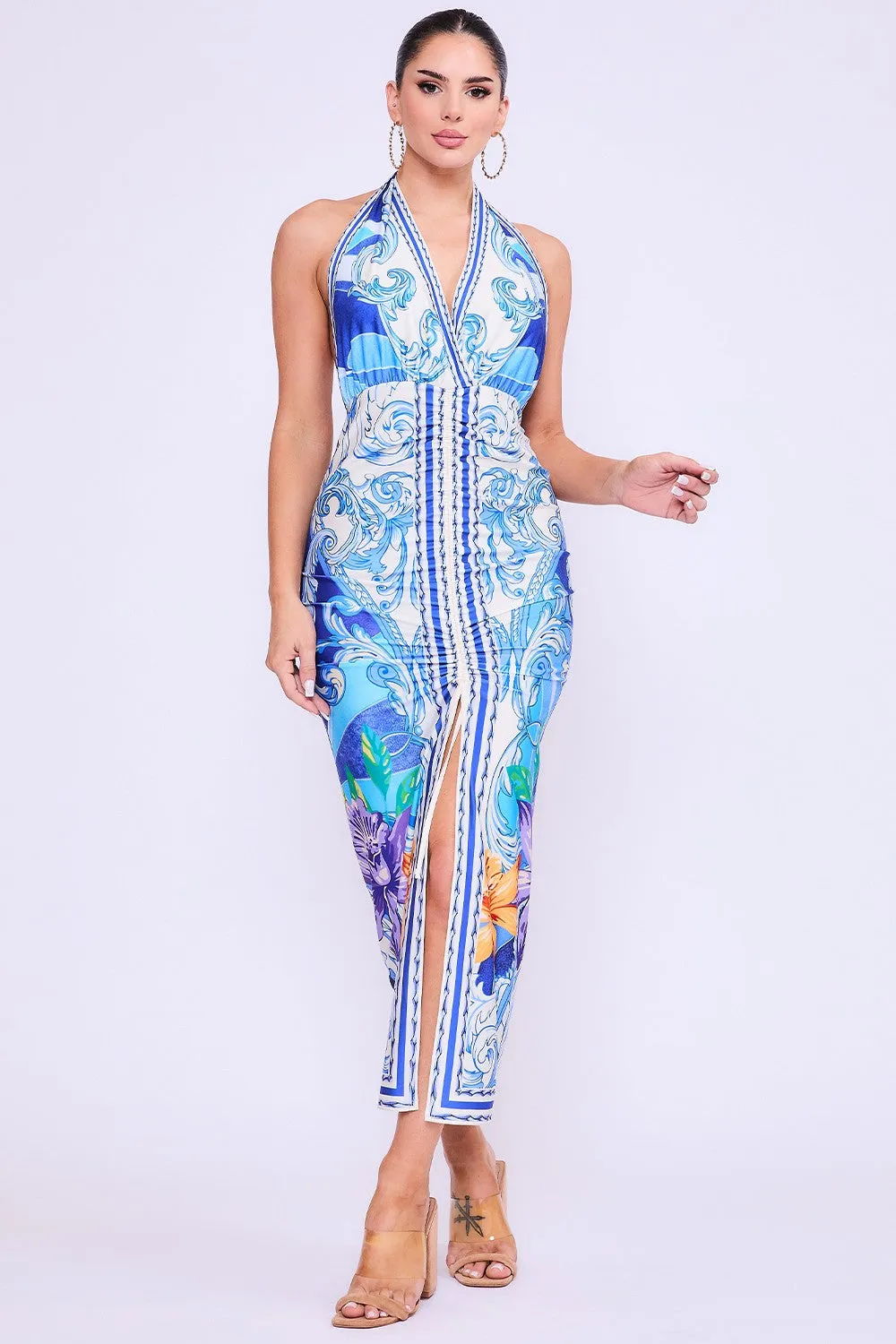 Serena Halter Maxi Dress