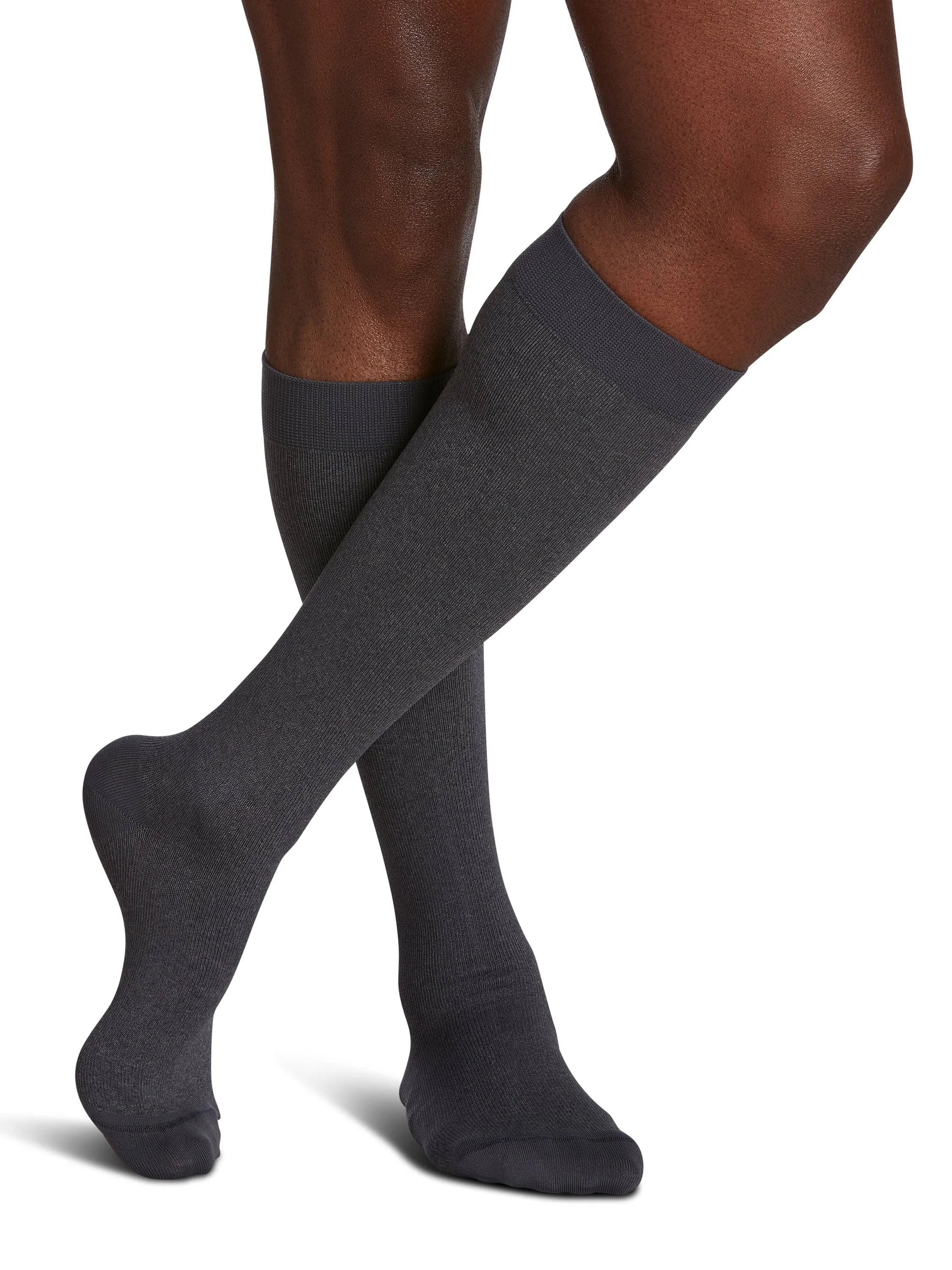 Sigvaris Microfiber Patterns (Formerly 830 Microfiber Shades) Men's Knee High  20-30mmHg-Closed Toe